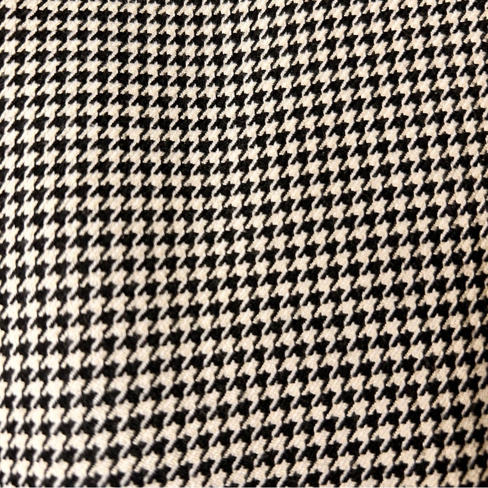 Zara Black & White Houndstooth Pants - Size Small - Picture 10 of 12